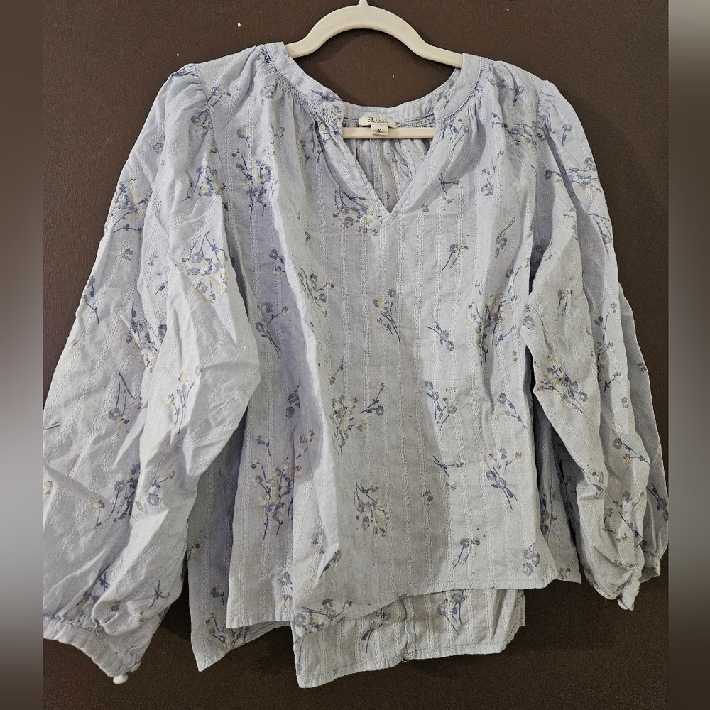 Women's Floral Peasant Top